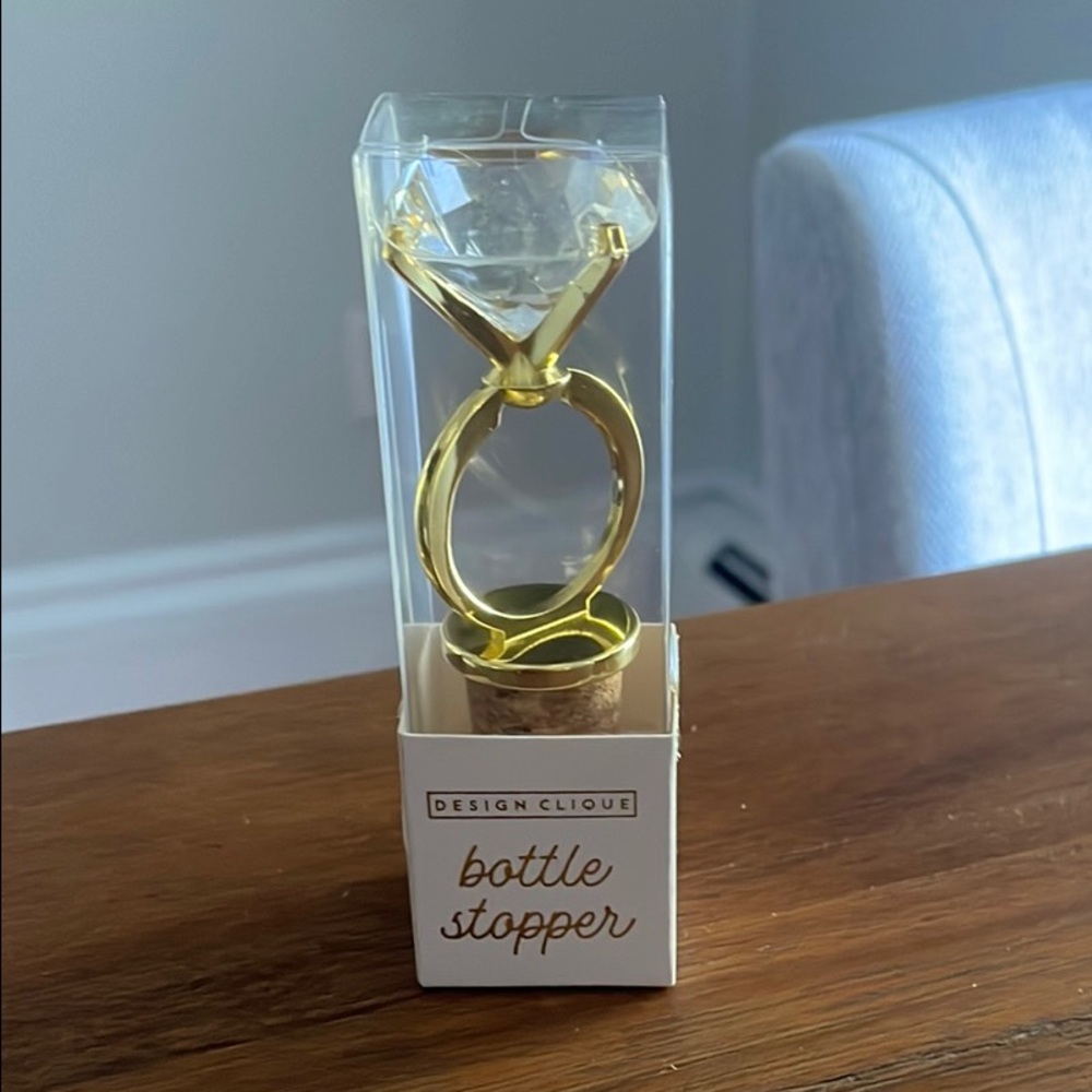Gold Ring Bottle Stopper
